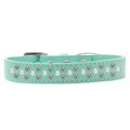 Unconditional Love Sprinkles Pearl & AB Crystals Dog CollarAqua Size 12 UN785989